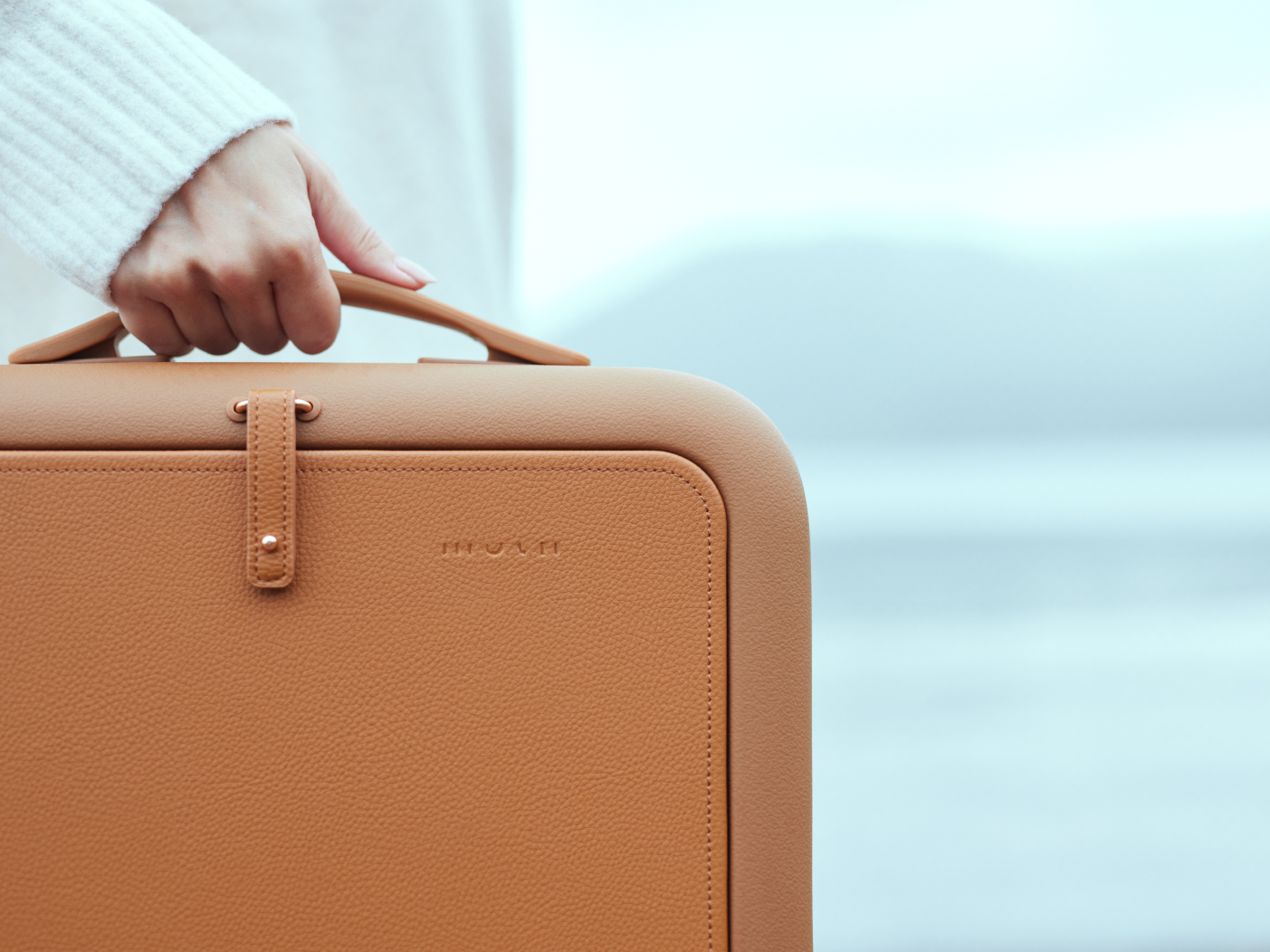 Moln Carry-on 33L Suitcase with PC Pocket, Umber