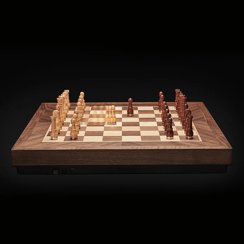 PHANTOM Wireless Classical Smart Chessboard, Dark Walnut