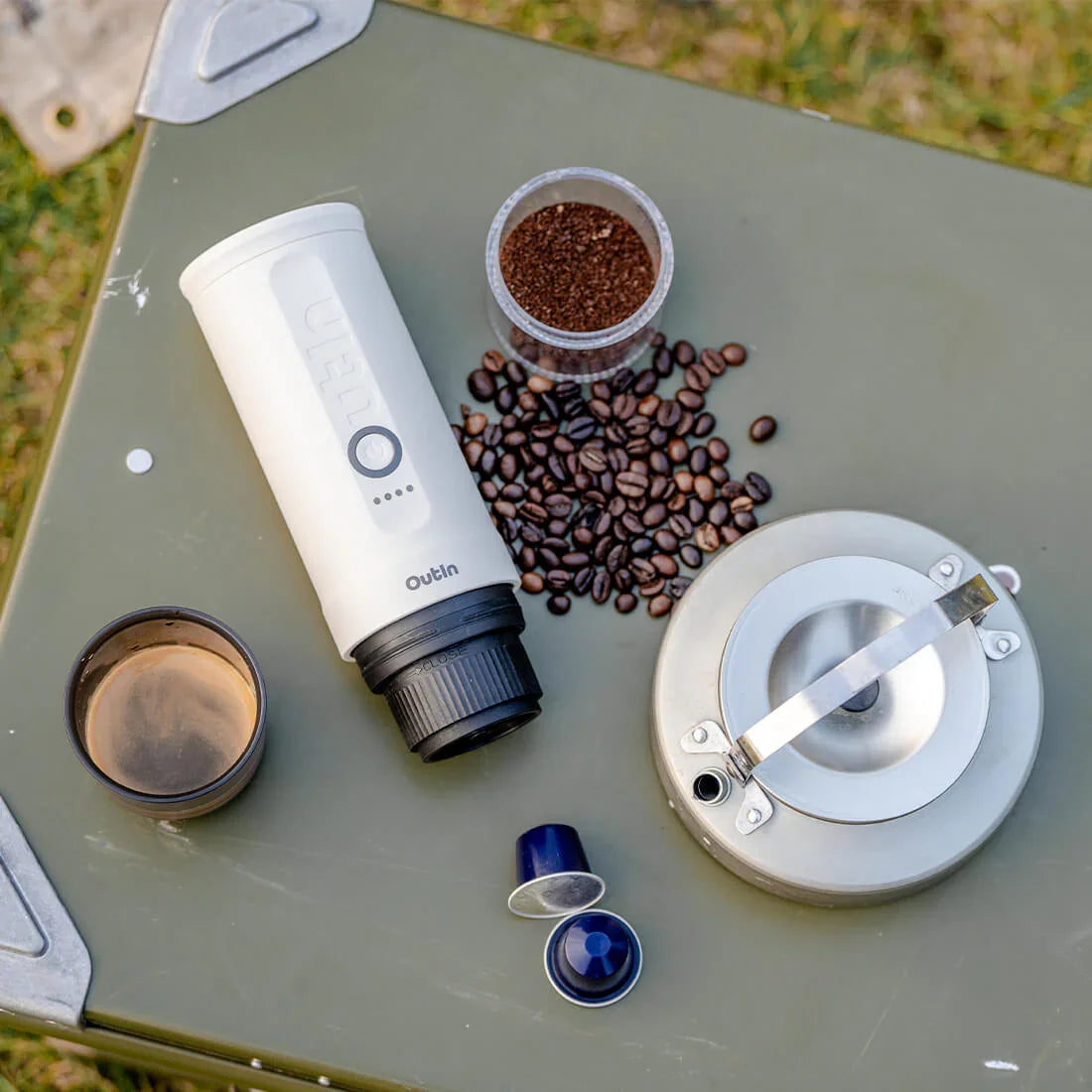 Nano Portable Espresso Machine, Pearl White