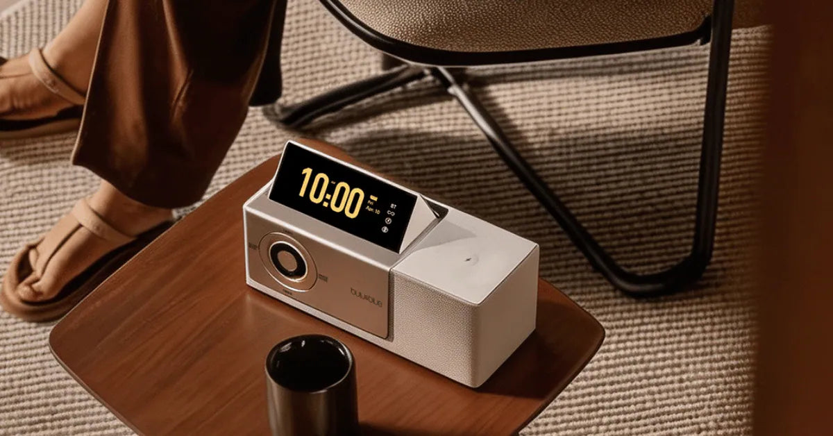 bulu&blue E300 Flip-Screen Bluetooth Speaker with Sunset Light