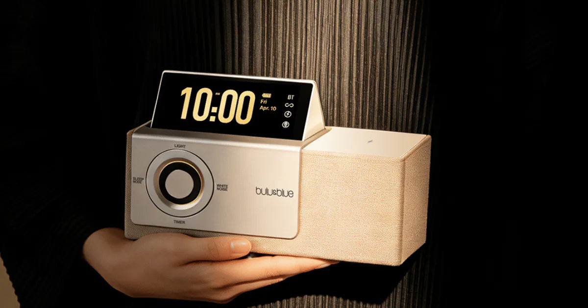bulu&blue E300 Flip-Screen Bluetooth Speaker with Sunset Light