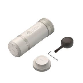 Fino Portable Electric Coffee Grinder, Sandstone White