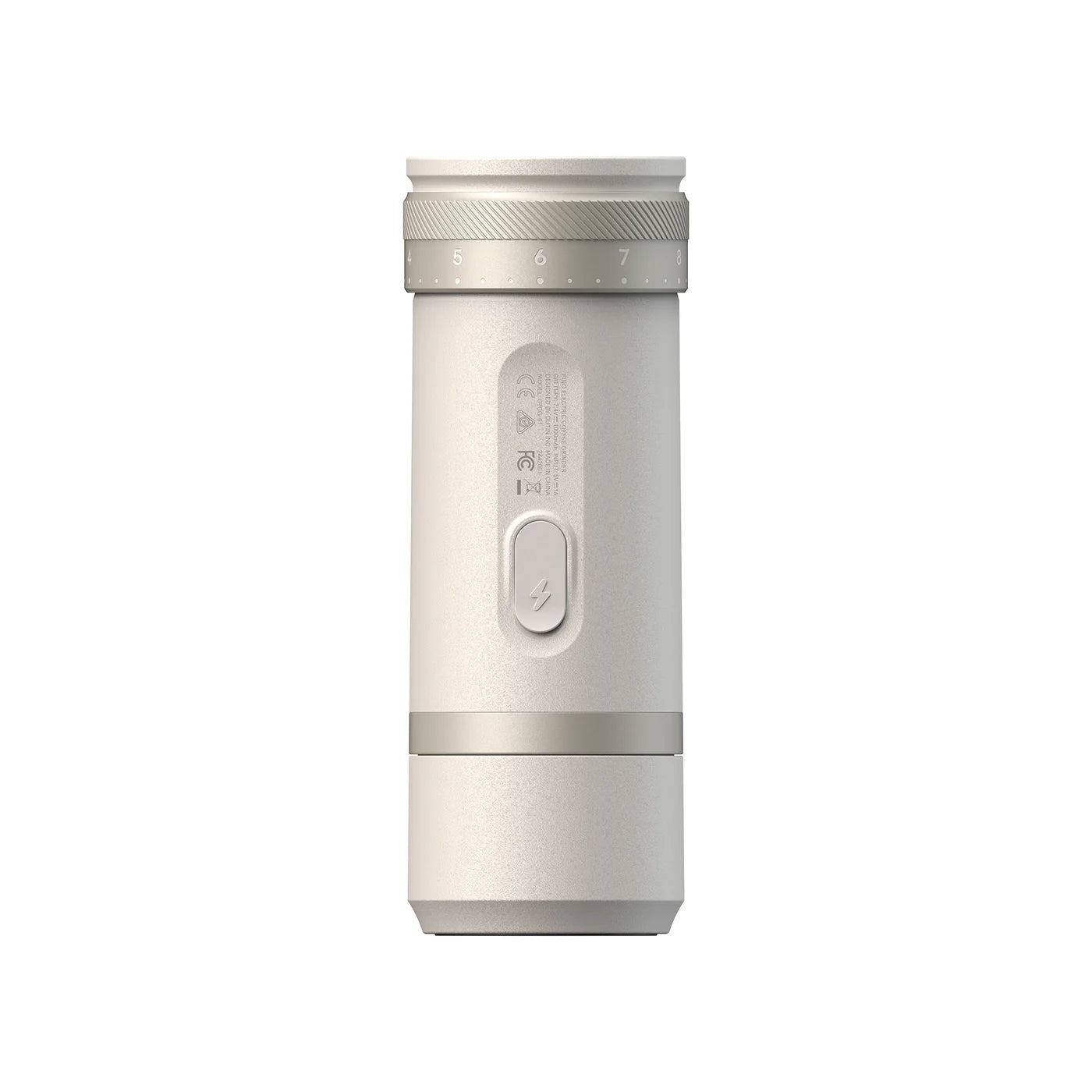 Fino Portable Electric Coffee Grinder, Sandstone White