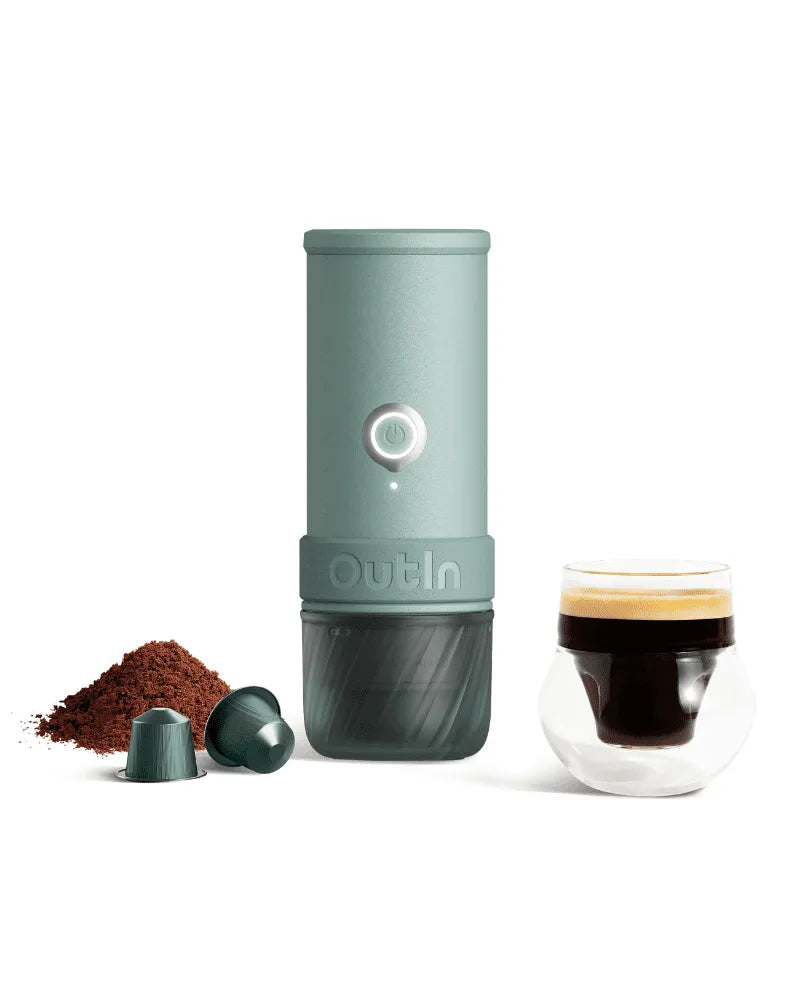 Mino Portable Electric Espresso Machine, Canyon Green