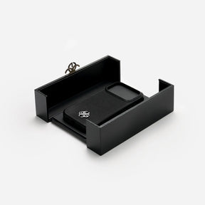 iPhone Case 17 Pro Max, Saffiano Leather Logo