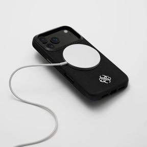 iPhone Case 17 Pro Max, Saffiano Leather Logo