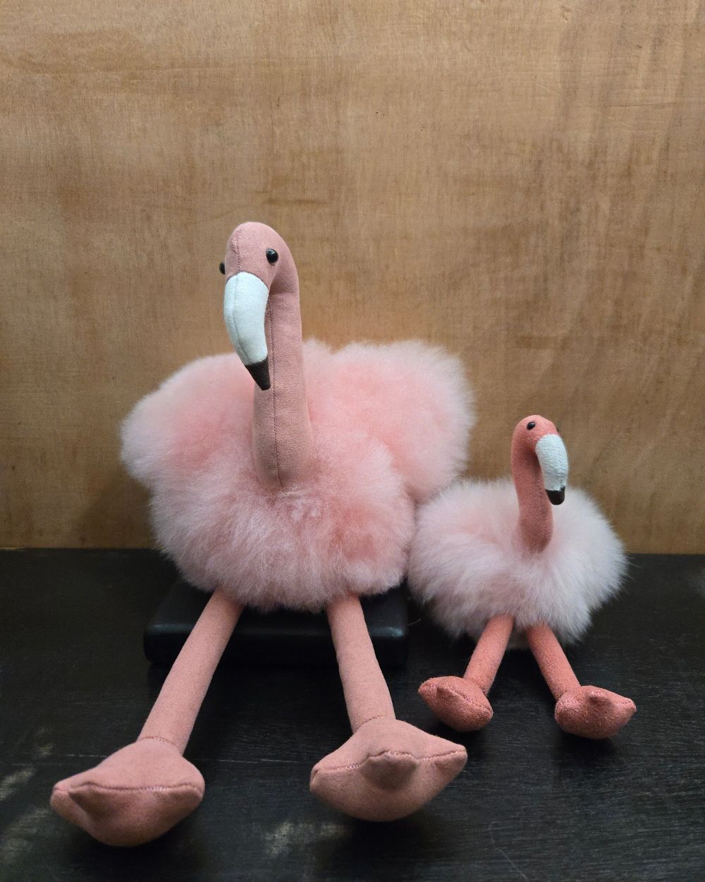 The Mini Flamingo Baby Alpaca Keychain