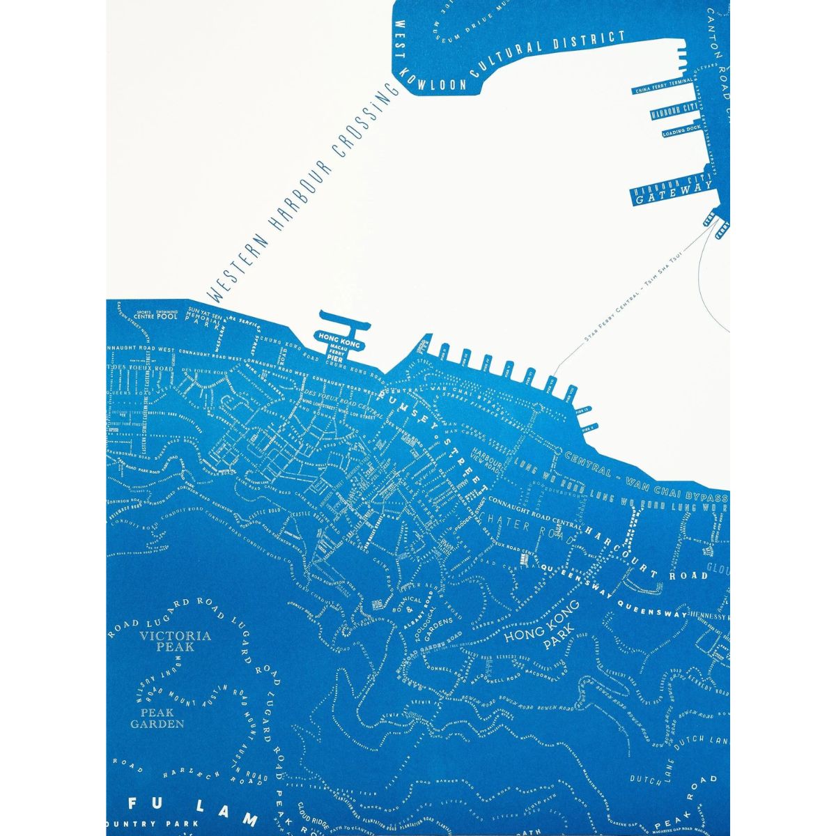 Victoria Harbour Blue Offset - Set of Three | Tiny Island - Wake Concept Store  