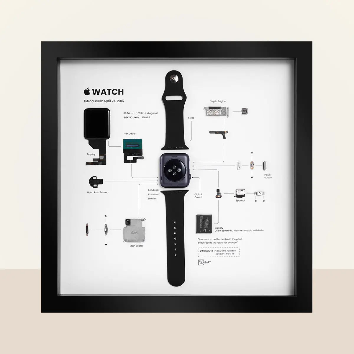 Apple Watch 1st Generation (42mm) Framed Artwork