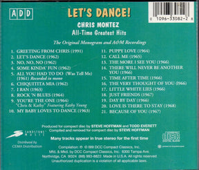 Chris Montez : Let's Dance, All-Time Greatest HIts (CD, Comp)