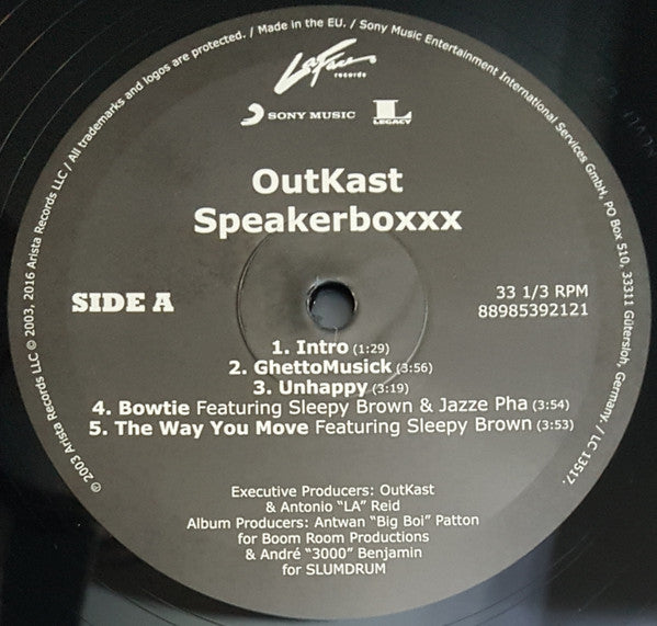 OutKast : Speakerboxxx / The Love Below (4xLP, Album, RE, 180)