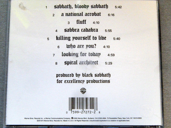 Black Sabbath : Sabbath Bloody Sabbath (CD, Album, RE, RP)