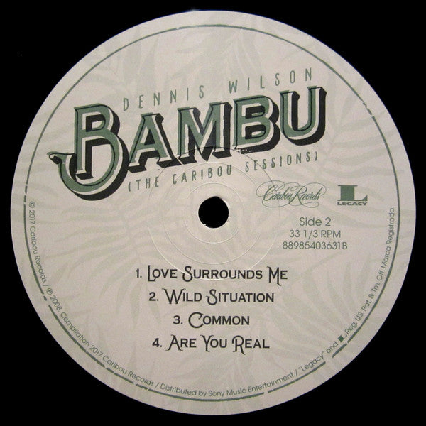 Dennis Wilson (2) : Bambu (The Caribou Sessions) (2xLP, Album, RSD, Ltd, RE, Gre)