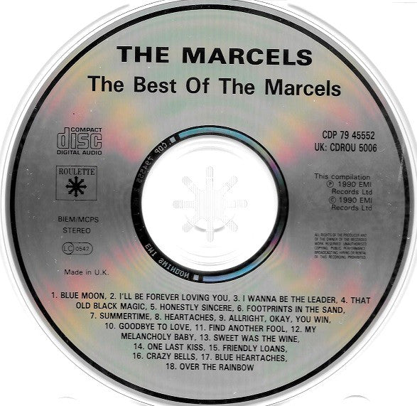 The Marcels : The Best Of The Marcels (CD, Album, Comp)