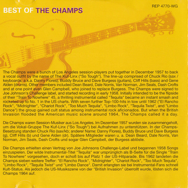 The Champs : Best Of The Champs (CD, Comp)