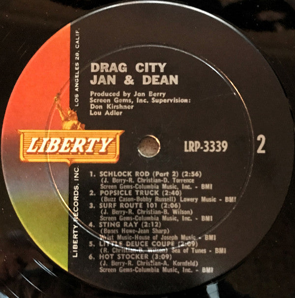 Jan & Dean : Drag City (LP, Album, Mono)