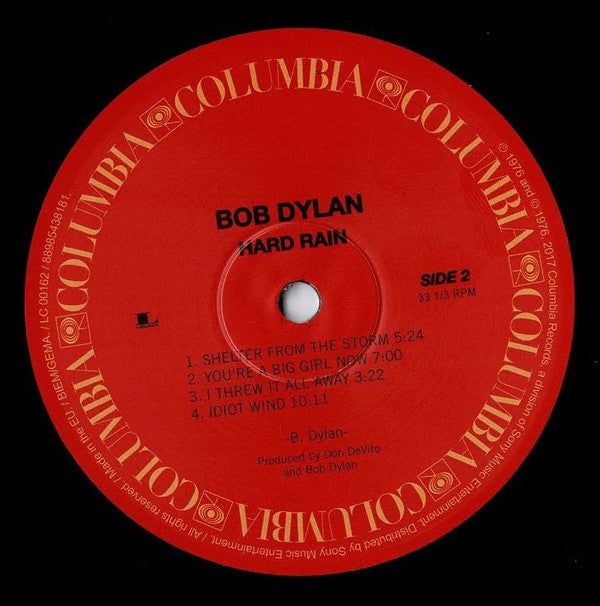 Bob Dylan : Hard Rain (LP, Album, RE)