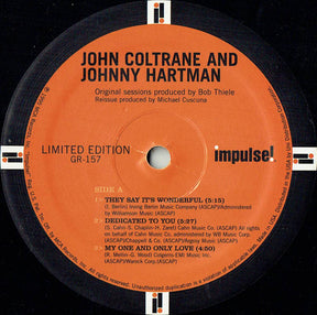 John Coltrane And Johnny Hartman : John Coltrane And Johnny Hartman (LP, Album, Ltd, RE, RM, Gat)