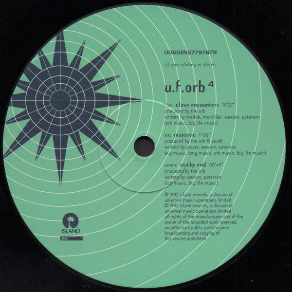 The Orb : U.F.Orb (2xLP, Album, RE, 180)