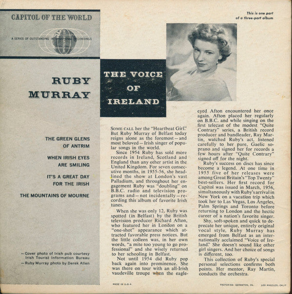 Ruby Murray : The Voice Of Ireland (7", EP)