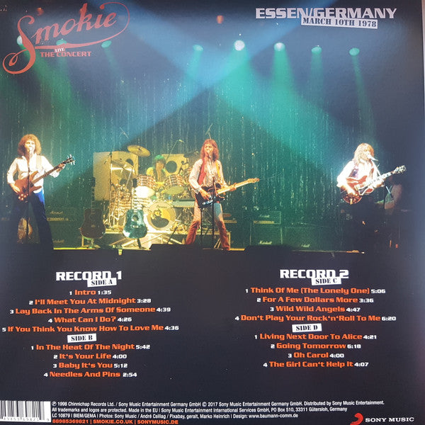 Smokie : The Live Concert (2xLP, Album, RE)