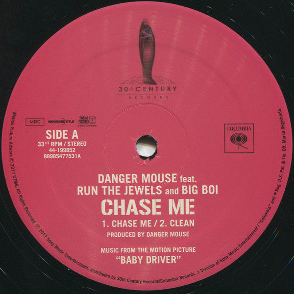 Danger Mouse Featuring Run The Jewels & Big Boi : Chase Me (12")