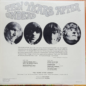 Ten Years After : Undead (LP, Album, M/Print, Pit)