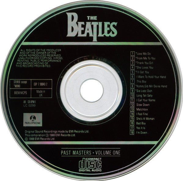 The Beatles : Past Masters • Volume One (CD, Comp, Mono, Lon)