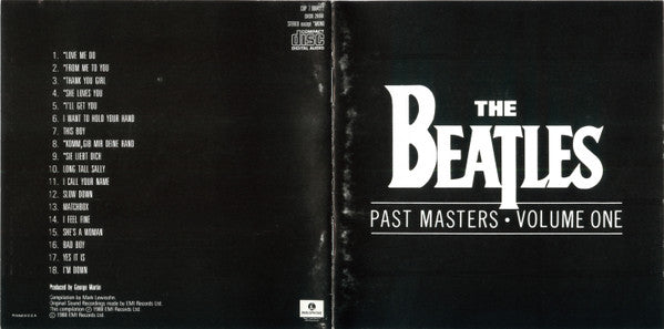 The Beatles : Past Masters • Volume One (CD, Comp, Mono, Lon)