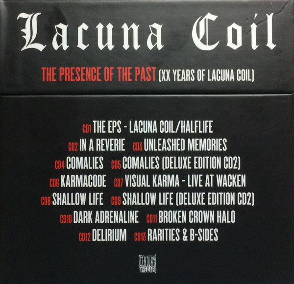 Lacuna Coil : The Presence Of The Past (XX Years Of Lacuna Coil) (Box, Comp, Ltd, Num + CD, Comp, RE + CD, Album, RE)
