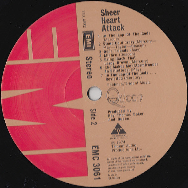 Queen : Sheer Heart Attack (LP, Album, 2nd)