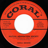 Teresa Brewer : Mutual Admiration Society (7")