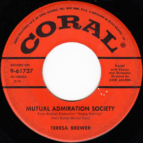 Teresa Brewer : Mutual Admiration Society (7")