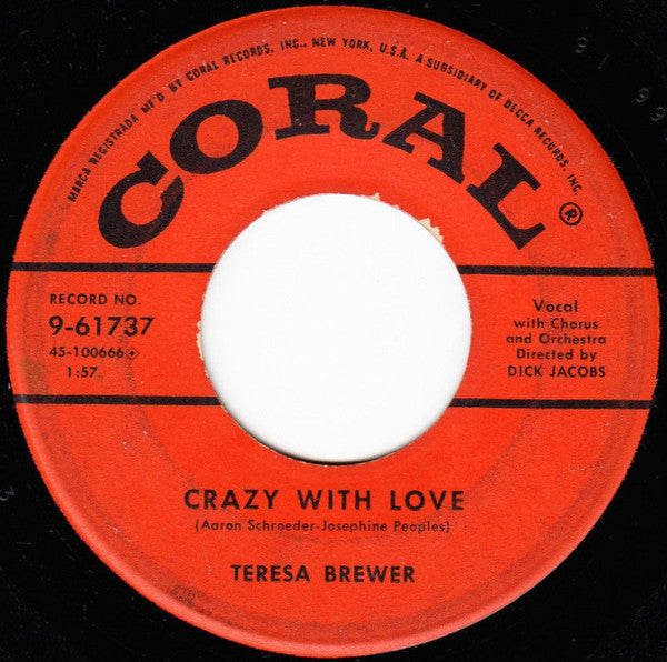 Teresa Brewer : Mutual Admiration Society (7")