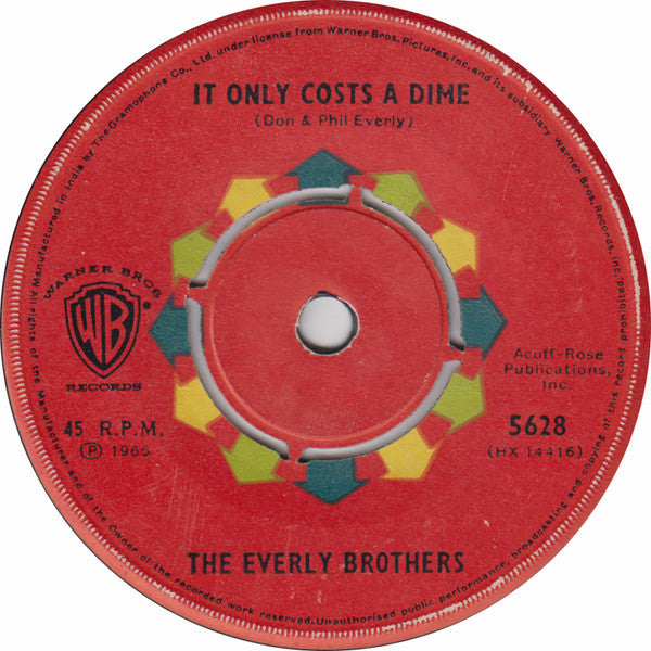 Everly Brothers : The Price Of Love (7", Single, Mono)