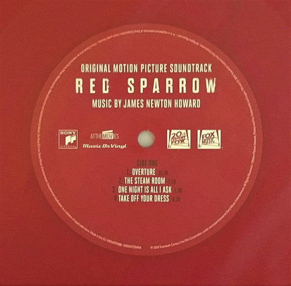 James Newton Howard : Red Sparrow (Original Motion Picture Soundtrack) (2xLP, Album, Ltd, Num, Red)