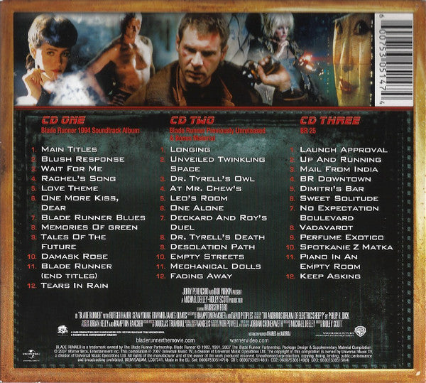 Vangelis : Blade Runner (CD, Album, RE + CD + CD, Album + 25t)