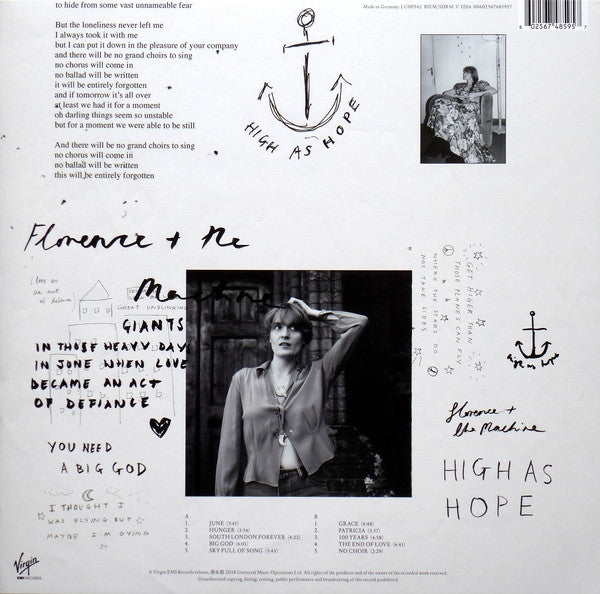 Florence And The Machine : High As Hope (LP, Album)