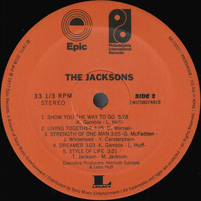 The Jacksons : The Jacksons (LP, Album, RE, Gat)