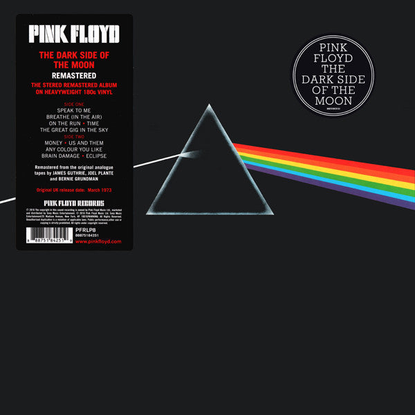 Pink Floyd : The Dark Side Of The Moon (LP, Album, RE, RM, 180)