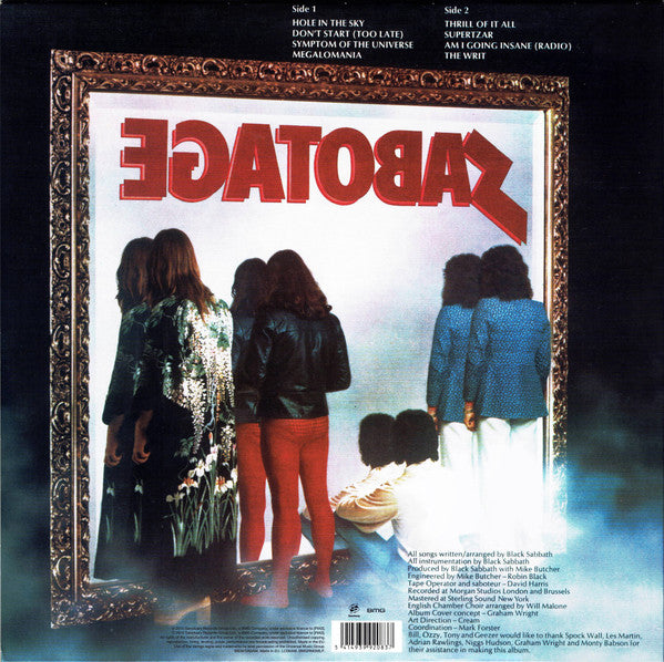 Black Sabbath : Sabotage (LP, Album, RE, RM, 180)