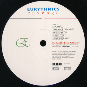 Eurythmics : Revenge (LP, Album, RE, RM, 180)