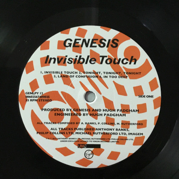 Genesis : Invisible Touch (LP, Album, RE, Hal)
