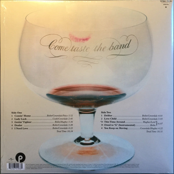 Deep Purple : Come Taste The Band (LP, Album, Ltd, RE, Pur)