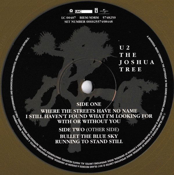 U2 : The Joshua Tree (2xLP, Album, Ltd, RE, RM, RP, Gol)
