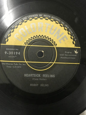 Bobby Helms : Fraulein / (Got A) Heartsick Feeling  (7")