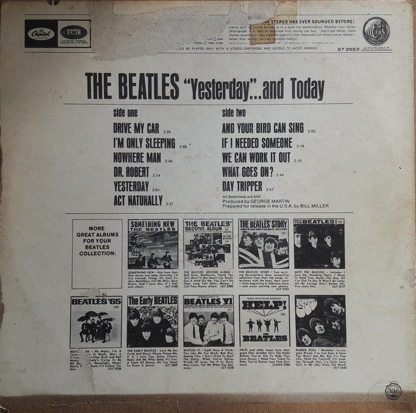 The Beatles : Yesterday And Today (LP, Album, Comp, Tru)
