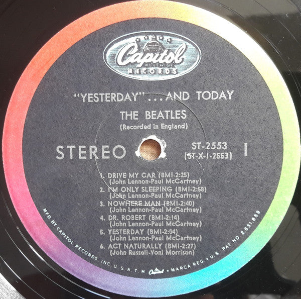The Beatles : Yesterday And Today (LP, Album, Comp, Tru)