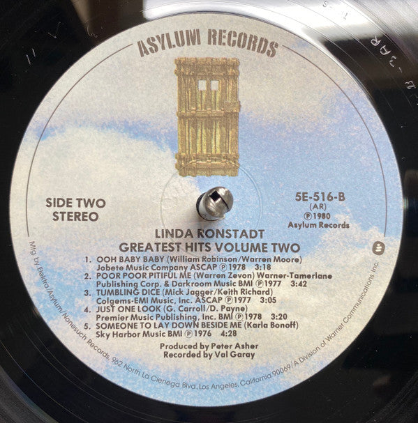 Linda Ronstadt : Greatest Hits Volume Two (LP, Comp, Gat)