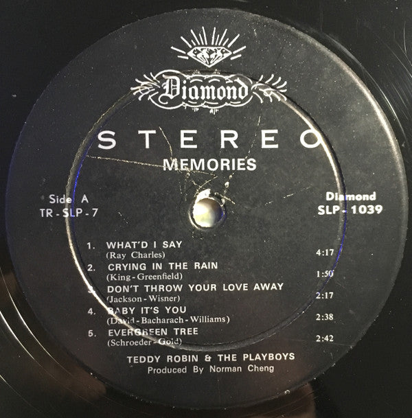 Teddy Robin & The Playboys : Memories  (LP, Album)